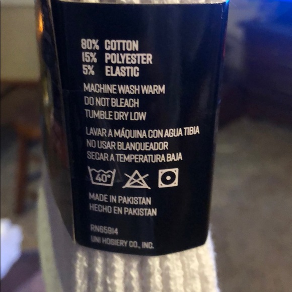 Power Club Sport Socks U.S.A .(4 Pair) White/Gray - Picture 4 of 8